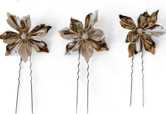 Untamed Petals Comet Pearl Pins in Gold at Nordstrom