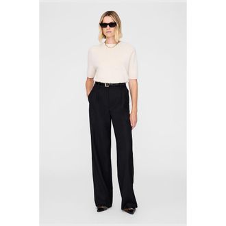 Anine Bing Trent Trouser in Black at Nordstrom, Size 6