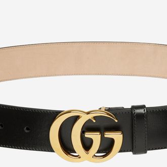 Gucci Mens Leather Belt Black