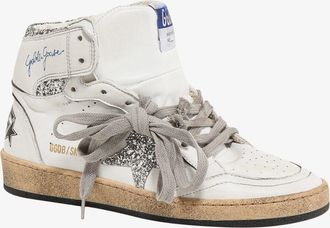 Golden Goose Womens Sneakers Sky Star White Leather Trainers