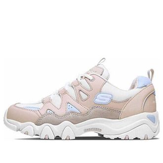 Skechers (WMNS) Skechers DLites 2.0 Low-Top Running Shoes Pink/White 88888328-WPK