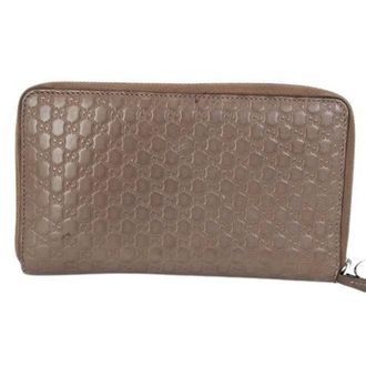 Gucci Brown Leather Coin Purse/Coin Case (Pre-Owned)
