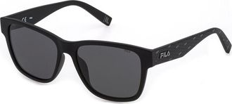 Fila SFI118 Polarized U28P Mens Sunglasses Black Size 55
