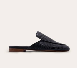 Kaanas Womens Sardinia Leather Mule In Black