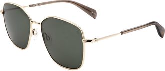 Rag & Bone Rag & Bone Unisex 57mm Gold Grey Sunglasses