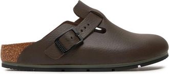 Birkenstock Boston - Dames - Slip ons - Bruin - 42 EU - Leer - Schoenen