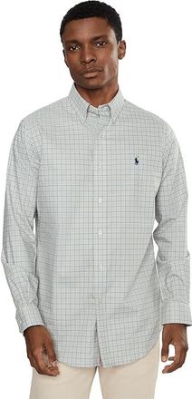 Polo Ralph Lauren Classic Fit Performance Twill Shirt Mens Clothing khaki blue : 2XL, Elastane/Nylon