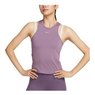 Nike (WMNS) Nike Dri-FIT One Luxe Womens Cropped Tank Top Purple FB5271-536