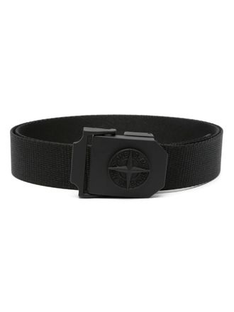 Stone Island Compass-badge adjustable belt - men - Polyamide/Polyester/Zamak - 100 - Black