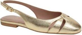 Linea Paolo Deena Slingback Flat in Gold at Nordstrom Rack, Size 7.5