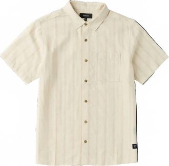 Roark Mens Unbleached Crosswinds Button Up Shirt In Ivory