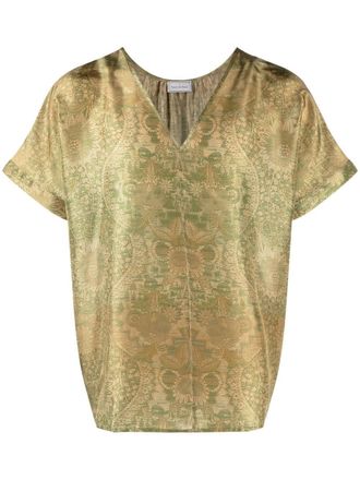 Pierre-Louis Mascia Top Briancon con motivo jacquard - Verde