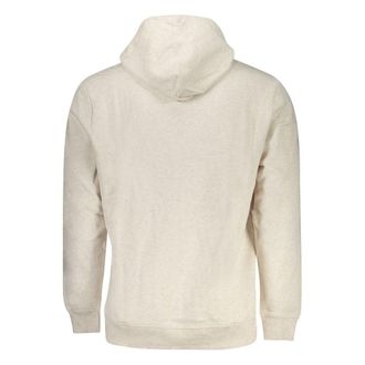 Tommy Hilfiger Logo-Striped Cotton Hoodie - Beige