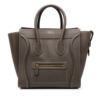 Celine Pre-owned Celine Mini Grained Calfskin Luggage Tote Ladies 7KAJIK6ZK3BZEG8T