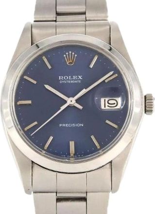 Rolex Pre-owned Oysterdate Acciaio Inossidabile Carica Manuale (Modello 6694) - - Pre-owned - Donna - Blu - ONE SIZE