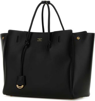 Balenciaga Womens Calf Leather Tote Black
