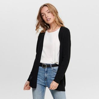 Only Halflang gebreid cardicool in fijn tricot