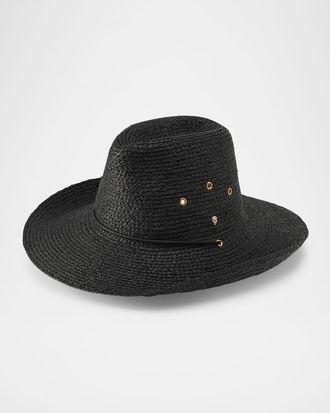 Helen Kaminski Madison Raffia Cowboy Fedora