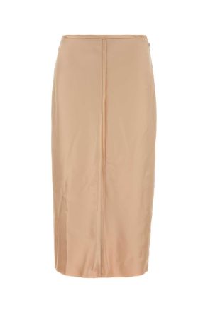 Ami Huidroze Stretch Satijnen Rok