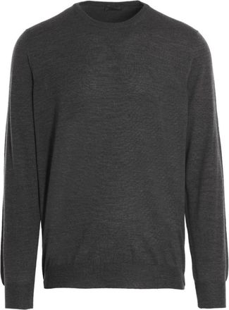 Drumohr Dark Grey Crew Neck Sweater