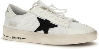 Golden Goose Mens Stardan Sneakers White-Black White/black