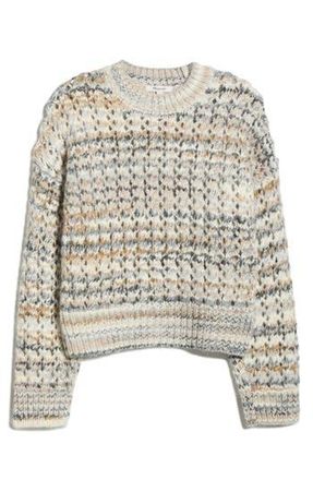 Madewell Stripe Open Stitch Sweater in Sandstone Spacedye at Nordstrom Rack, Size Xx-Large