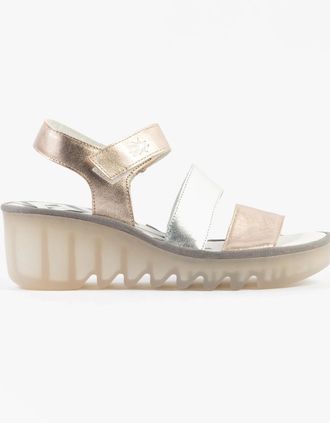 FLY London Womens Fly London BEXY575FLY Womens Sandals Sahara/Silver - Multi - Size: 7