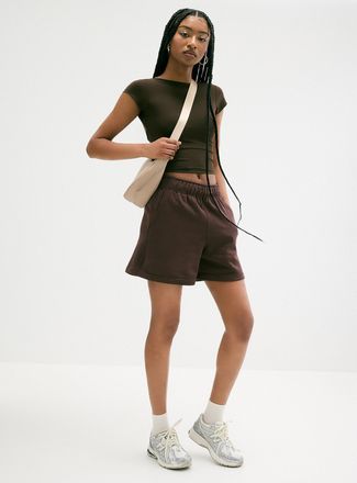 Twik Womens Mid-thigh fleece short