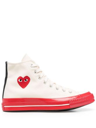 Comme Des Gar&ccedil;ons White Chuck High-top Sneakers
