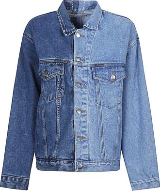 E.L.V. Denim Denim Jacket - Dames - Spijkerjassen - Blauw - M - Denim - Jassen