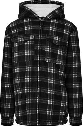 Dunlop Heren hoodie met doorlopende rits en stevige kwaliteit (Zwart)