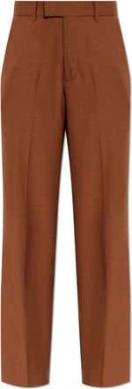 AllSaints Beck Straight Leg Broeken - Dames - Wijde Broeken - Bruin - 2XS - Katoen - Broeken