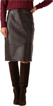 Copenhagen Muse Dames Rokken Cmbaron-skirt - Dames - Leren & Su&egrave;de rokken - Bruin - XS - Leer - Rokken