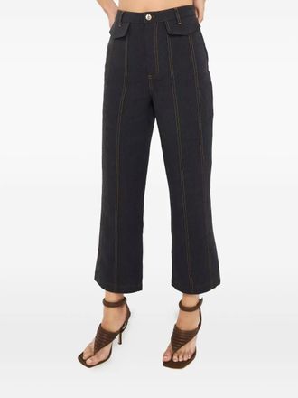 Acler Rosina jeans met stiksels - Blauw