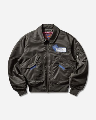 GR10K Alpha Industries CWU-45 Bomber Jacket Rep Grey