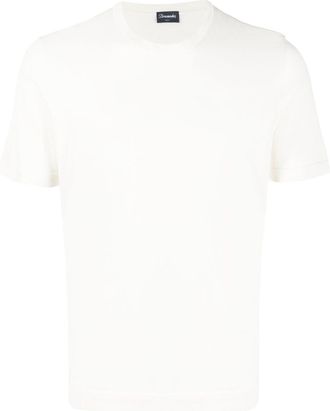 Drumohr cotton crew-neck T-shirt - men - Cotton - 50 - Neutrals
