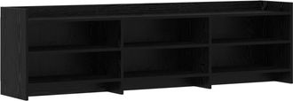 vidaXL Mueble De Tv 168 X 33 X 47 Cm Roble Negro Madera De Ingenier&iacute;a Vidaxl