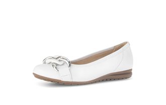 Gabor Womens Classic Ballet Flats, Womens Ballet Flats, White 50, 8-8.5 UK