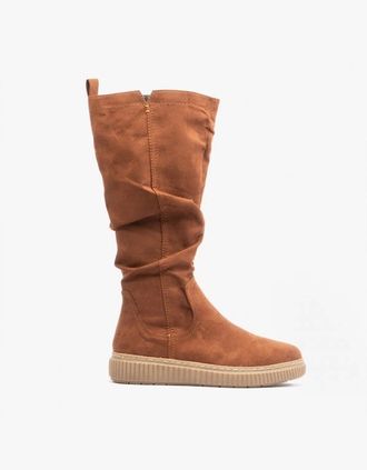 Jana Womens Jana 25660-29-305 Womens Knee-Length Boots Brown - Size: 5