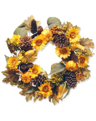 National Tree Company National Tree Autumn Sunflower Wreath