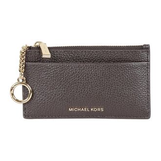 Michael Kors Accessoires, Dames, Bruin, ONE Size, Leer, Jet Set Small Pebbled Leather Card Case