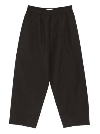 STUDIO NICHOLSON elasticated-waist trousers - men - Nylon/Cotton - M - Grey