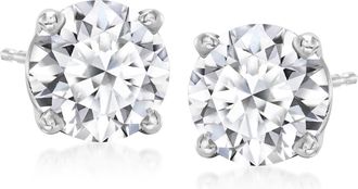 Ross-Simons Lab-Grown Diamond Stud Earrings in 14kt White Gold