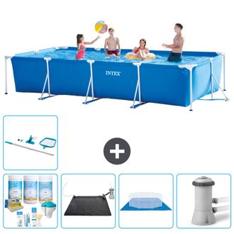 Intex Piscina Con Estructura Rectangular - 450x220x84 Cm - 7-piezas S20843