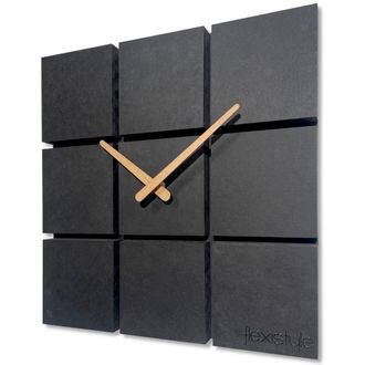 OEM Reloj De Pared Harmony De Madera, 30 Cm, Negro