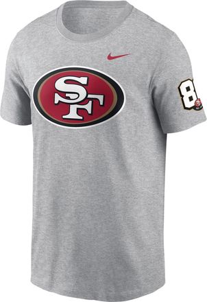 Nike San Francisco 49ers 80th Anniversary Sunday Showdown Nike Mens NFL T-Shirt in Grey | N19906G9B-YM3