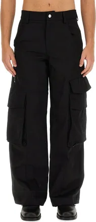 GCDS Cotton Trousers - Black