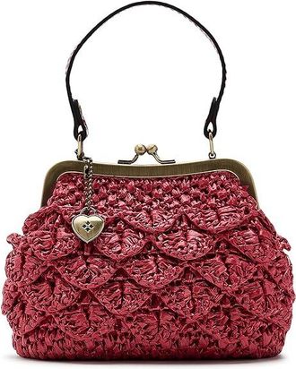 Patricia Nash Mini Laureana Chain Crossbody with Charm Cross Body Womens Handbags Strawberry, Chain/Leather