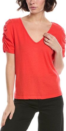 Michael Stars Josie Ruched Sleeve T-Shirt