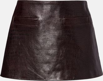 Frankie Shop Minigonna Rory in pelle stampata